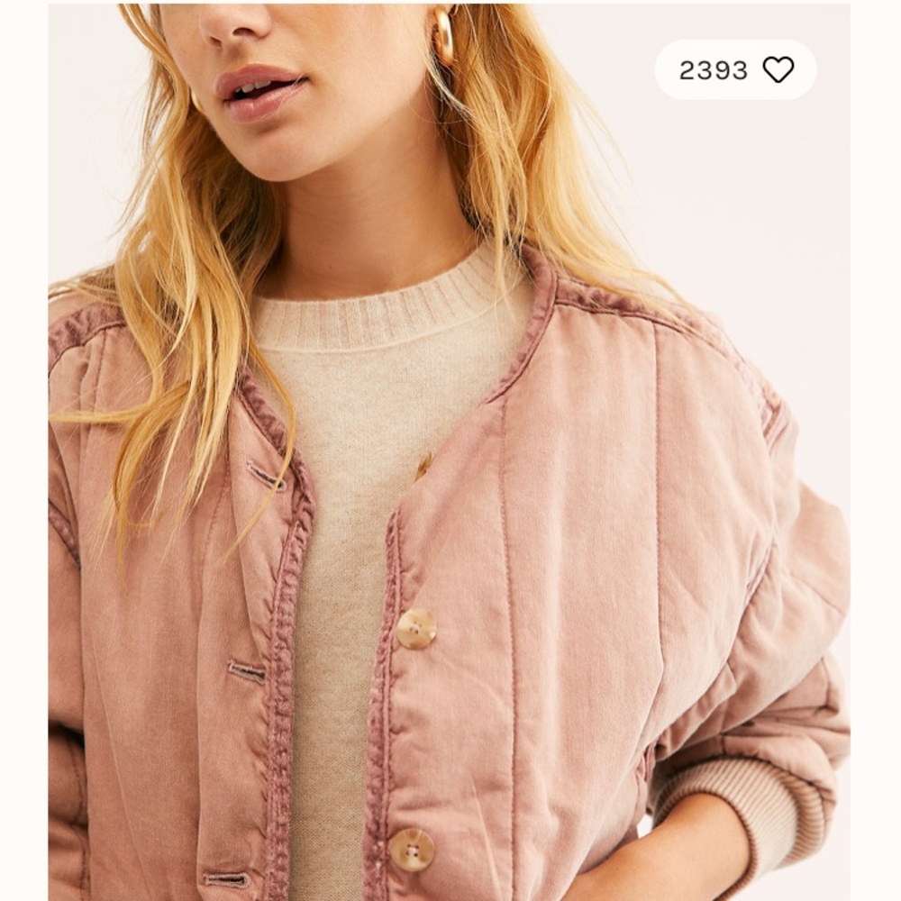 Free People Mixed Signals Liner in Coyote (Mauve) - Picture 3 of 10